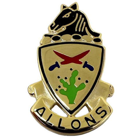 11th Armored Cavalry Regiment Distinctive Unit Insignia "ALLONS" Set