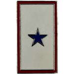 Blue One Star Service Pin