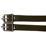 Desert Tan Suede Spur Straps with Silver Buckles