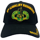 3rd Cavalry Regiment Military Cap - Black