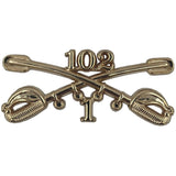 1-102 Cavalry Regimental Crossed Sabers Large