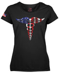 Women's Caduceus Long Length T-Shirt