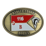 B 3-116 Badger Troop Bohica Belt Buckle