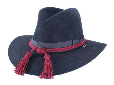 Civil War Style Hat Cord - Cardinal Red Medic