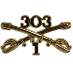 1-303 Regimental Crossed Sabers Large