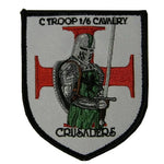 C Troop, 1-6 Cavalry Crusaders Patch