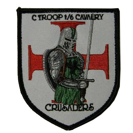 C Troop, 1-6 Cavalry Crusaders Patch