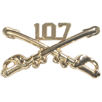 107th Cavalry Regimental Crossed Sabers Standard