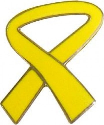 Yellow Ribbon Pin 7/8"