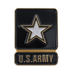 United States Army with Star Insignia Pin