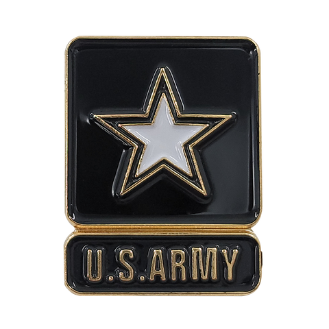 United States Army with Star Insignia Pin