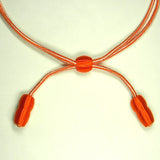 Hat Cord Orange and White Signal
