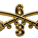 3-6 Cavalry Regimental Crossed Sabers Standard