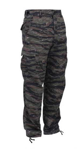 Camo Tactical BDU Pants - Tiger Stripe Camo