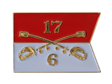 6-17 Cav Custom Cavalry Guidon Lapel Pin