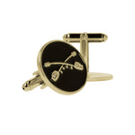 Crossed Saber Cufflinks - Gold
