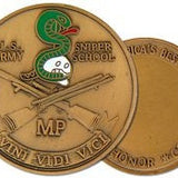 Army Sniper School Military Police Challenge Coin
