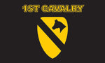 1st Cavalry Division Shield Flag - Black 3 x 5
