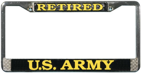 Retired U.S. Army License Plate