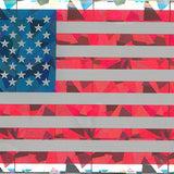 USA Flag Reflective Domed Decal