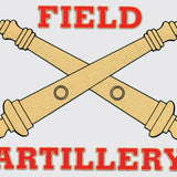 Field Artillery Decal 4.75 x 4