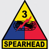3rd Armored Division "Spearhead" Decal 3.5 x 3.75