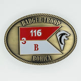 B 3-116 Badger Troop Bohica Belt Buckle