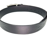 Black Leather Crossed Saber Belt