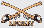 Cavalry Crossed Sabers Decal