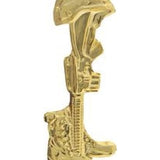 Gold Soldier's Lest We Forget Memorial Pin