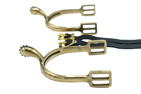 Set of Model 1885 Solid Brass Combat Spurs (Straps Sold Separately)