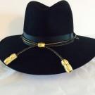 Hat Cord - Gold / Black Commissioned Officer