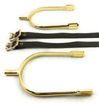 Set of Gold Prince of Wales Spurs - Straps Sold Separately