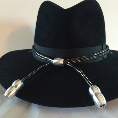 Hat Cord Silver Black Warrant Officer