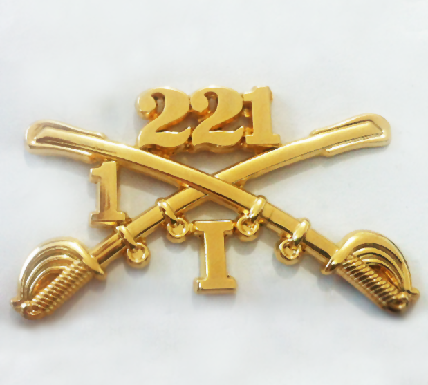 I 1-221 Cavalry crossed sabers 