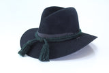 Civil War Style Hat Cord - Forest Green/White