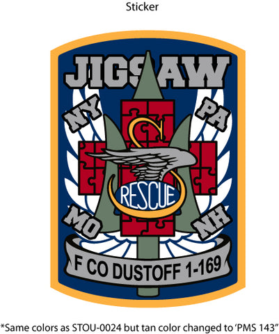 F Co. 1-169 Dustoff Sticker 