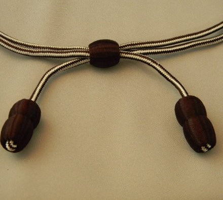 Hat Cord Maroon and White Hospital Corps Dental