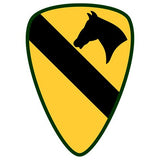1st Cavalry Division Shield Decal 2.75 x 3.75