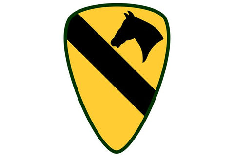 1st Cavalry Division Shield Decal 2.75 x 3.75