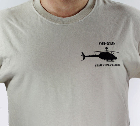 Team Kiowa Warrior Tan T-Shirt - CavHooah