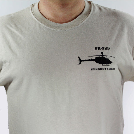 Team Kiowa Warrior Tan T-Shirt - CavHooah
