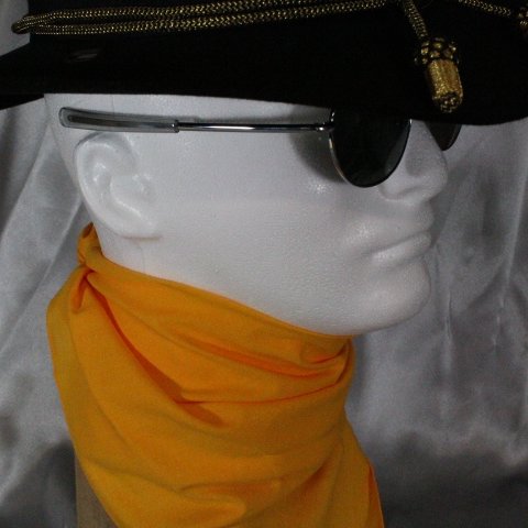 Gold Cavalry Scarf / Bandana / Cavalry Ascot / Bib